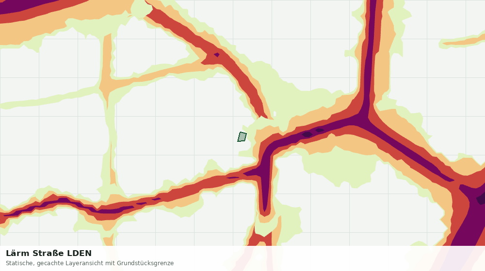 Statische Kartenansicht: Lärm Straße LDEN