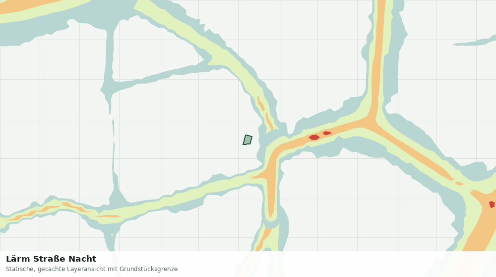Statische Kartenansicht: Lärm Straße Nacht