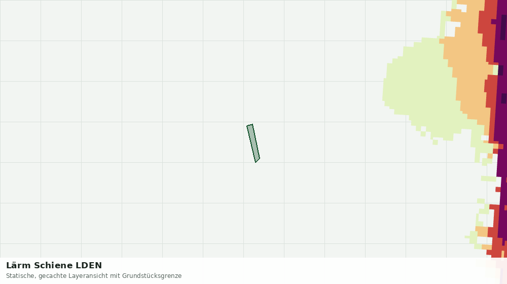 Statische Kartenansicht: Lärm Schiene LDEN