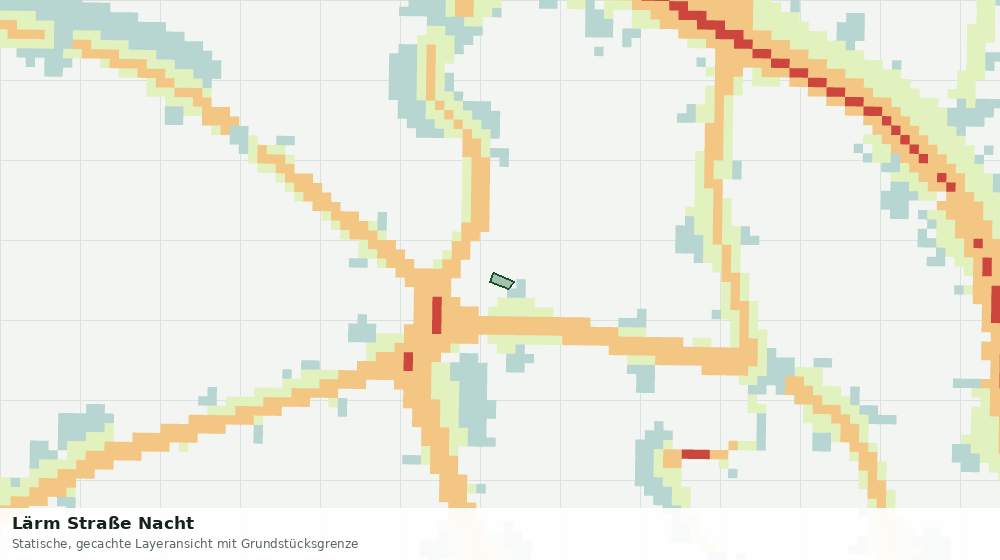 Statische Kartenansicht: Lärm Straße Nacht
