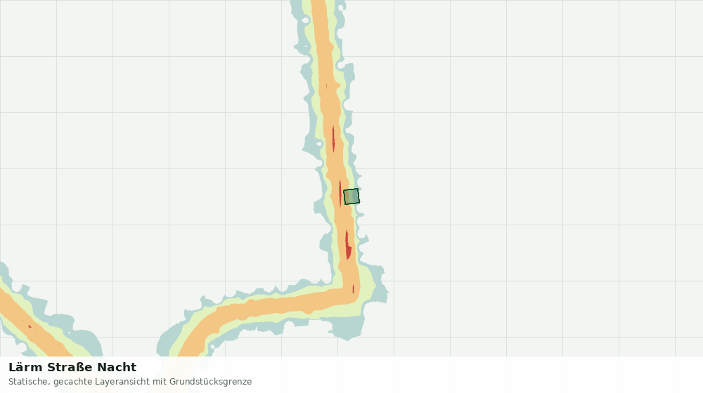 Statische Kartenansicht: Lärm Straße Nacht