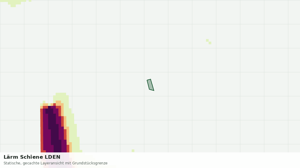 Statische Kartenansicht: Lärm Schiene LDEN