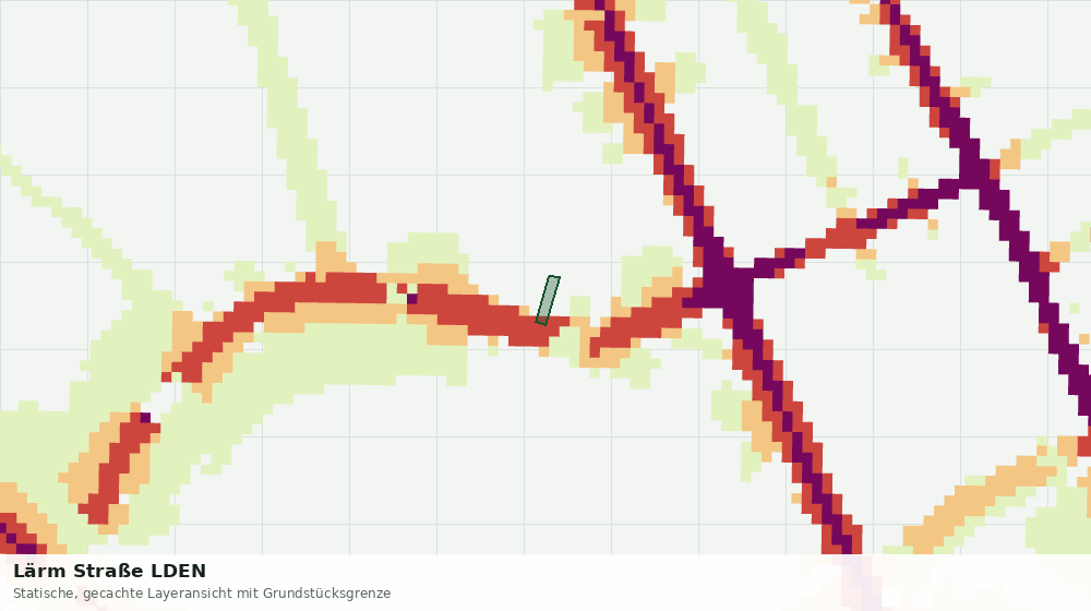 Statische Kartenansicht: Lärm Straße LDEN