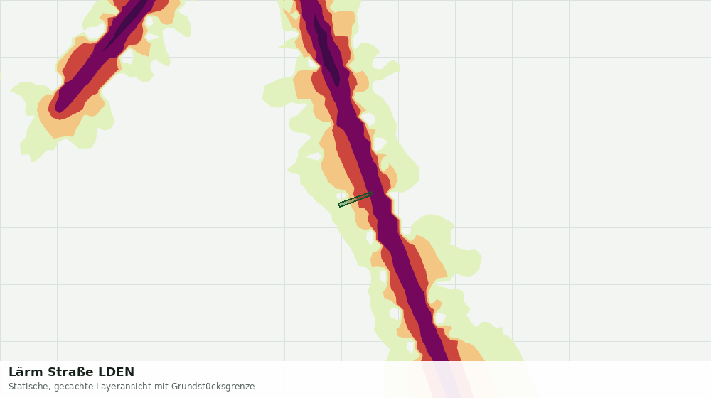 Statische Kartenansicht: Lärm Straße LDEN