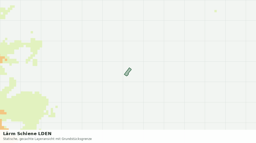 Statische Kartenansicht: Lärm Schiene LDEN