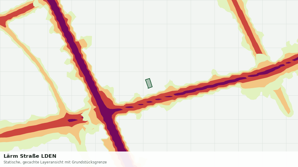 Statische Kartenansicht: Lärm Straße LDEN