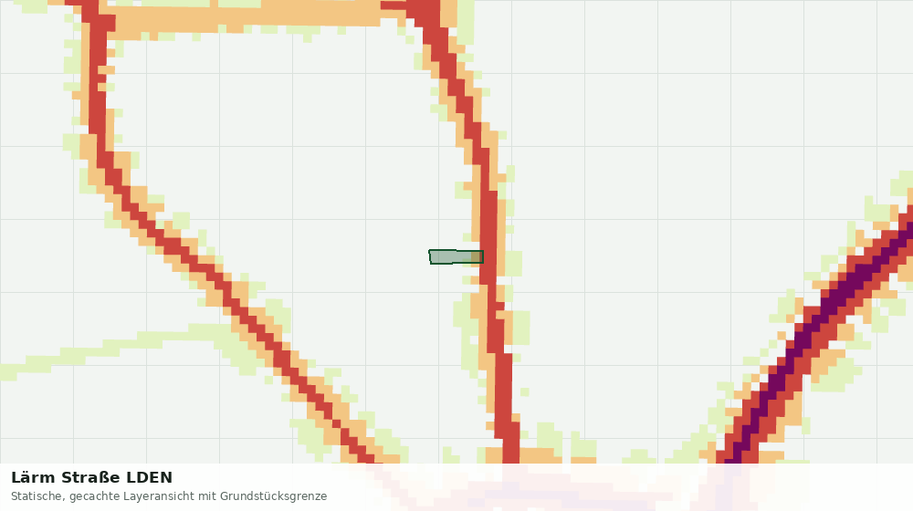 Statische Kartenansicht: Lärm Straße LDEN