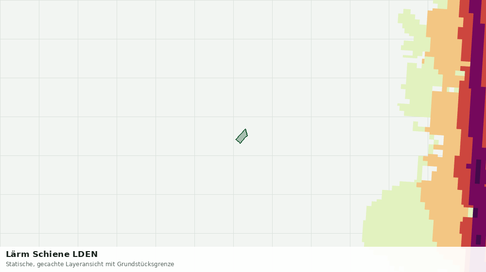 Statische Kartenansicht: Lärm Schiene LDEN