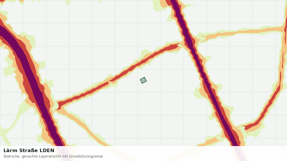 Statische Kartenansicht: Lärm Straße LDEN