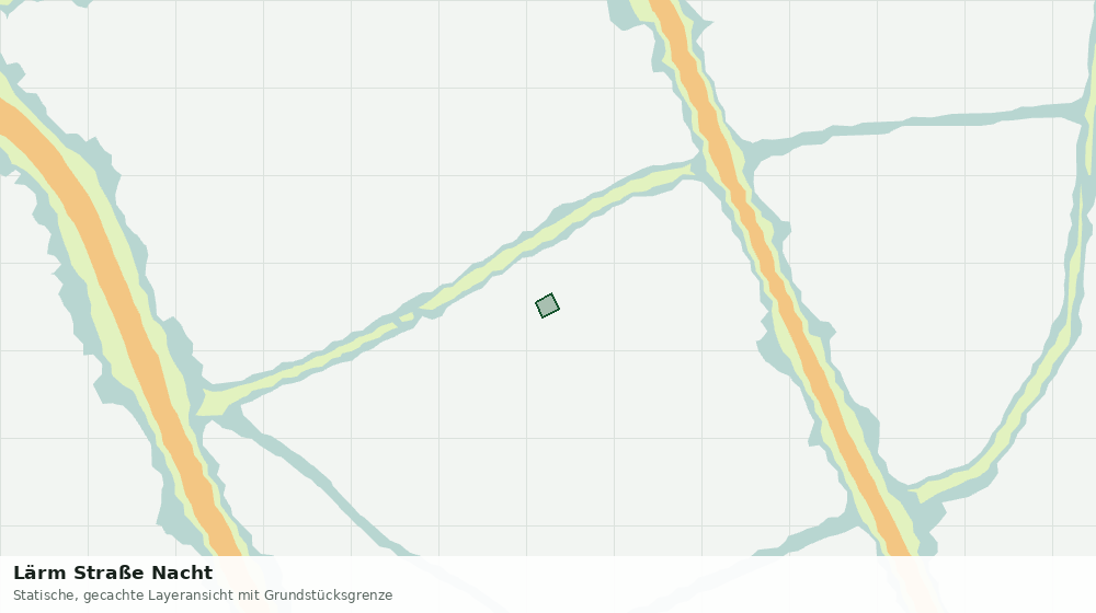 Statische Kartenansicht: Lärm Straße Nacht