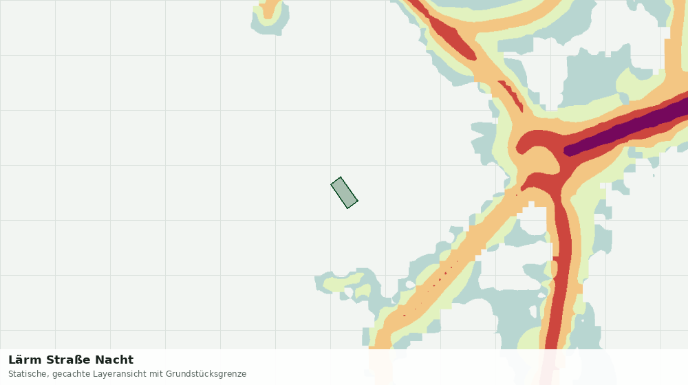 Statische Kartenansicht: Lärm Straße Nacht