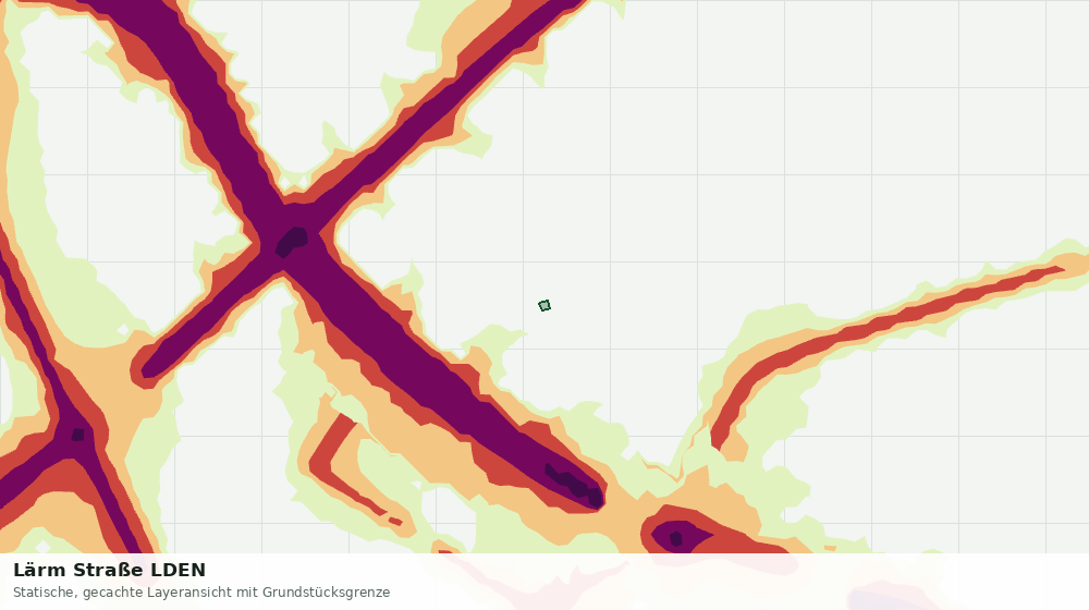 Statische Kartenansicht: Lärm Straße LDEN