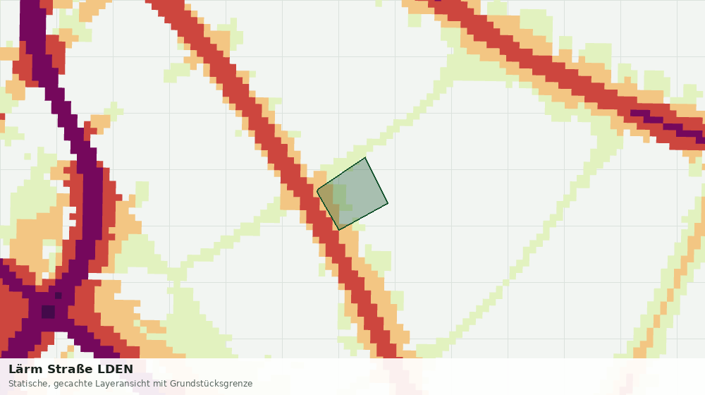 Statische Kartenansicht: Lärm Straße LDEN