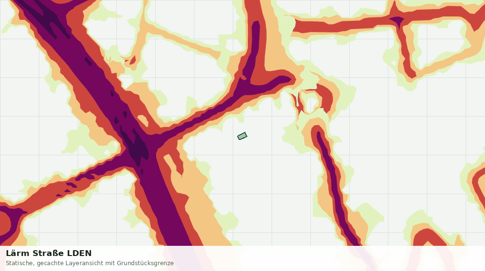 Statische Kartenansicht: Lärm Straße LDEN