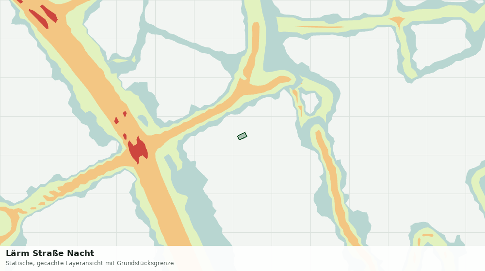 Statische Kartenansicht: Lärm Straße Nacht