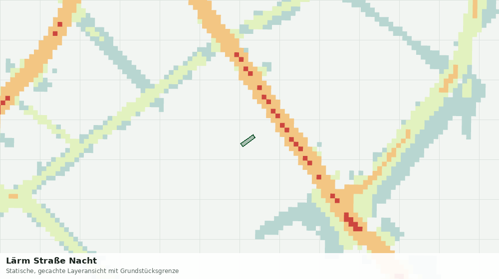 Statische Kartenansicht: Lärm Straße Nacht