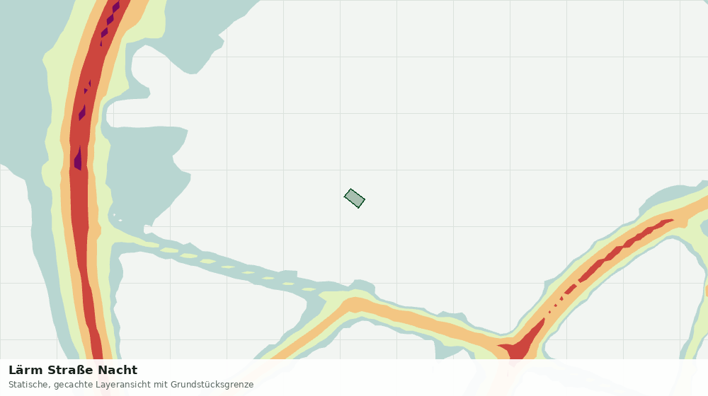 Statische Kartenansicht: Lärm Straße Nacht