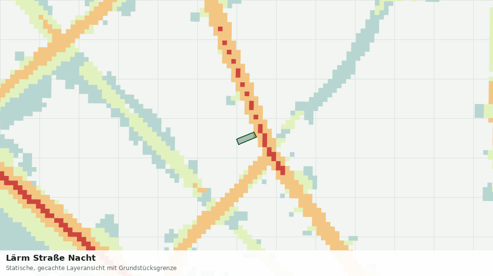 Statische Kartenansicht: Lärm Straße Nacht