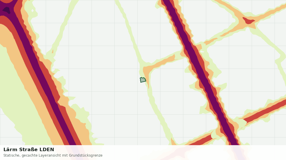 Statische Kartenansicht: Lärm Straße LDEN