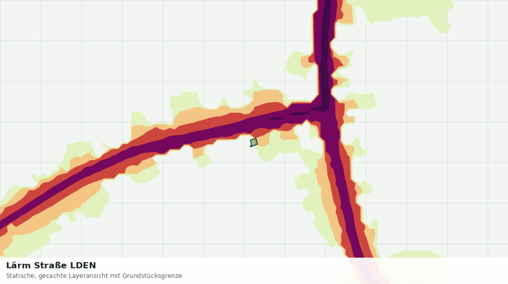 Statische Kartenansicht: Lärm Straße LDEN