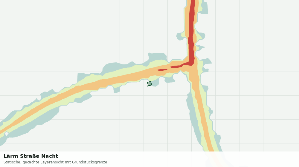 Statische Kartenansicht: Lärm Straße Nacht