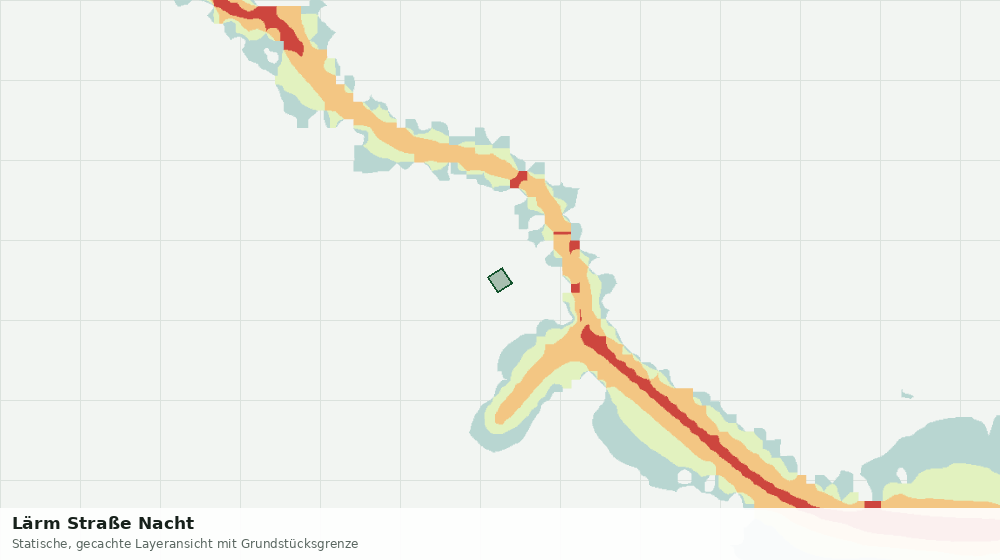 Statische Kartenansicht: Lärm Straße Nacht