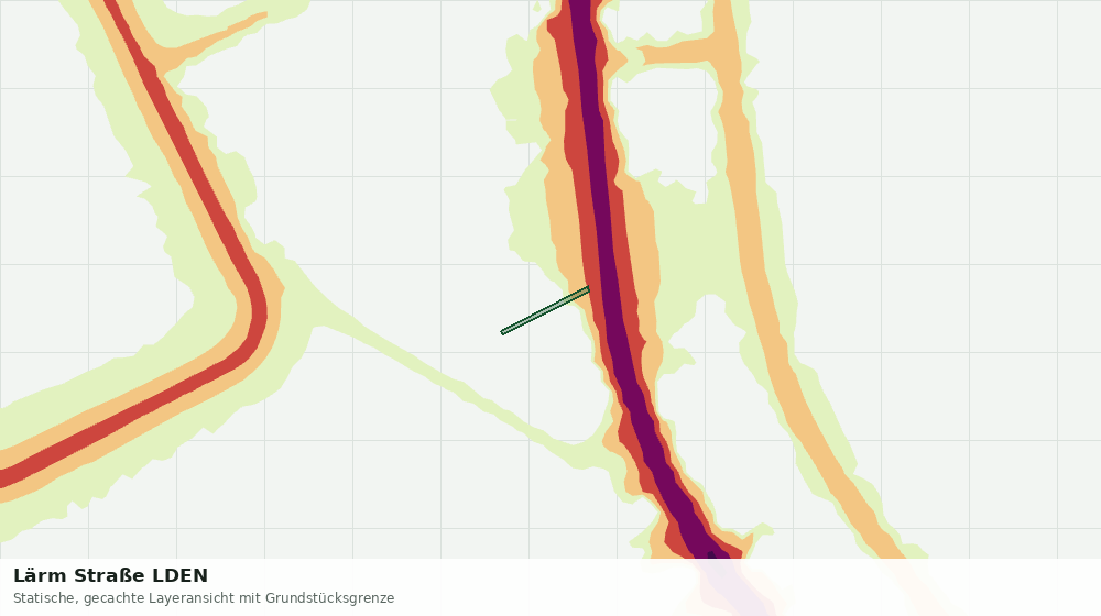 Statische Kartenansicht: Lärm Straße LDEN