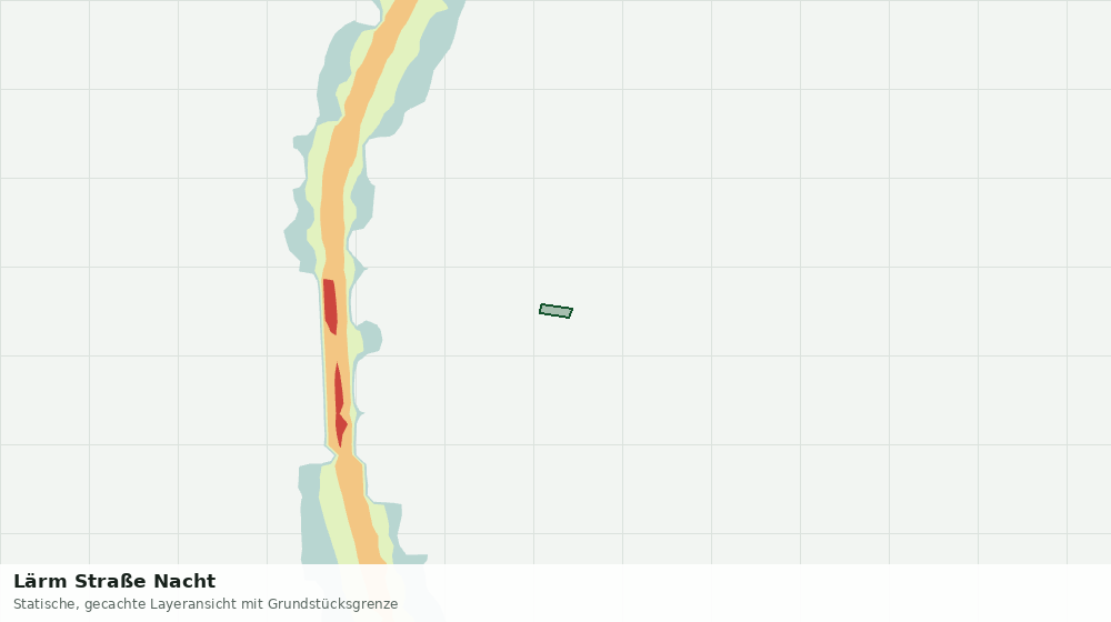 Statische Kartenansicht: Lärm Straße Nacht