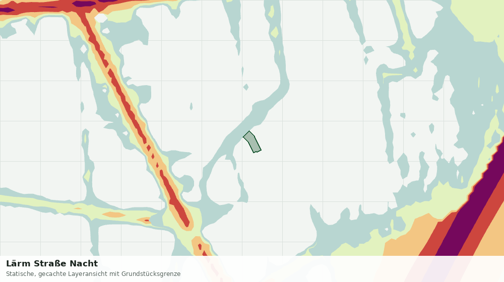 Statische Kartenansicht: Lärm Straße Nacht