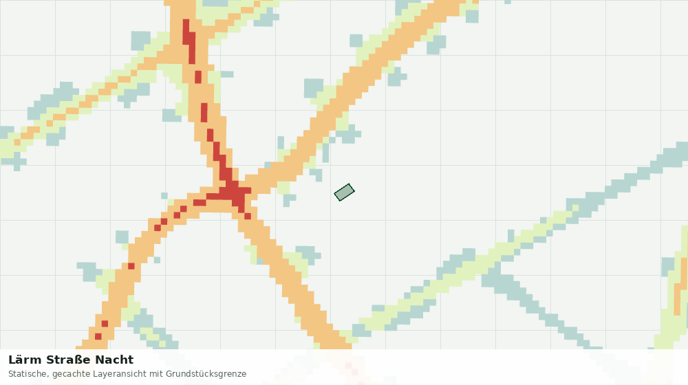 Statische Kartenansicht: Lärm Straße Nacht