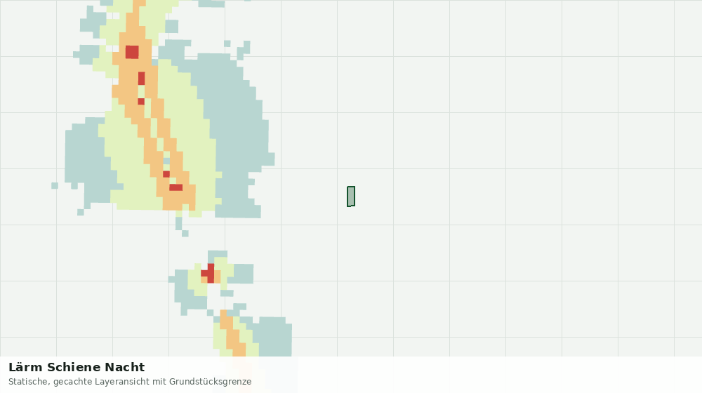 Statische Kartenansicht: Lärm Schiene Nacht