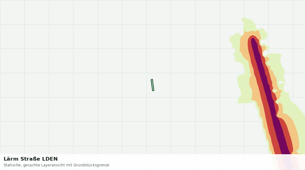 Statische Kartenansicht: Lärm Straße LDEN