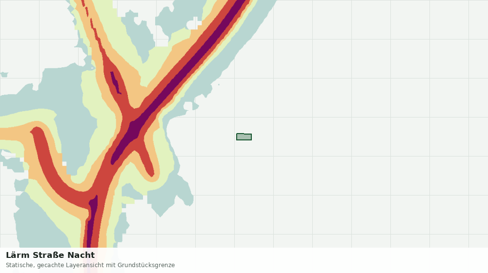 Statische Kartenansicht: Lärm Straße Nacht