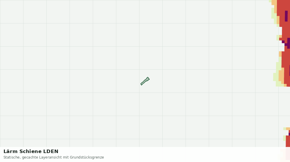 Statische Kartenansicht: Lärm Schiene LDEN