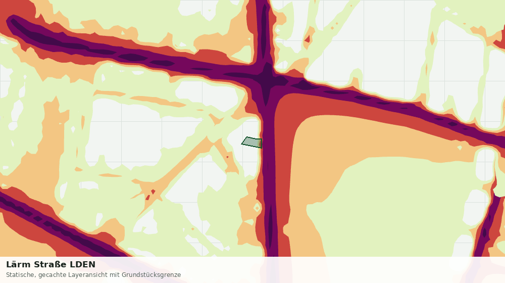 Statische Kartenansicht: Lärm Straße LDEN
