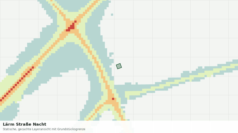 Statische Kartenansicht: Lärm Straße Nacht