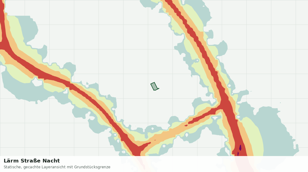 Statische Kartenansicht: Lärm Straße Nacht