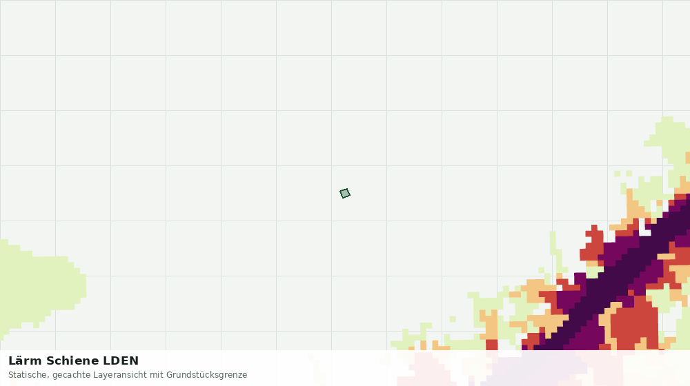 Statische Kartenansicht: Lärm Schiene LDEN