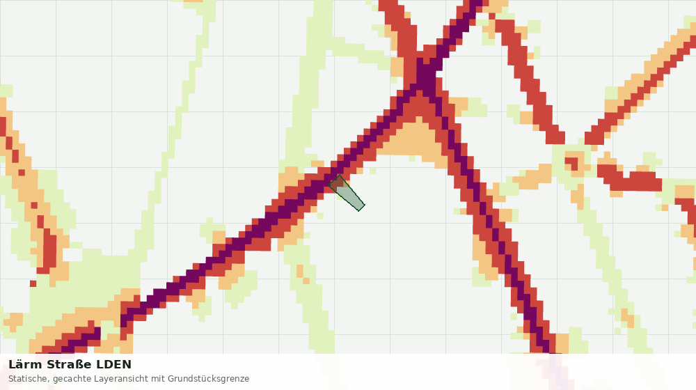Statische Kartenansicht: Lärm Straße LDEN