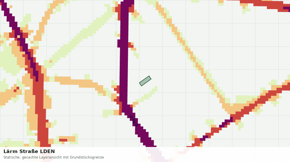 Statische Kartenansicht: Lärm Straße LDEN