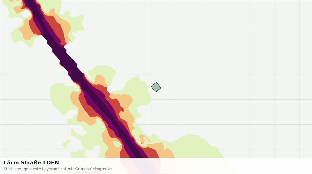 Statische Kartenansicht: Lärm Straße LDEN