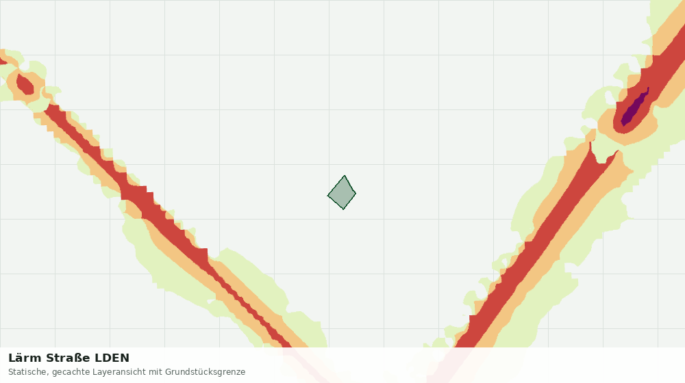 Statische Kartenansicht: Lärm Straße LDEN