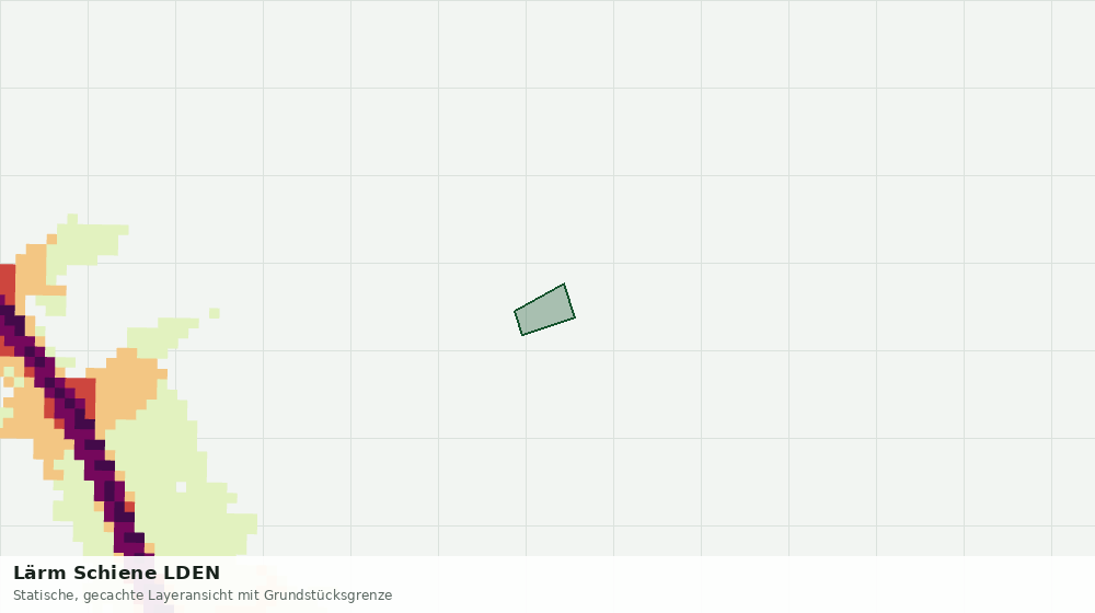 Statische Kartenansicht: Lärm Schiene LDEN