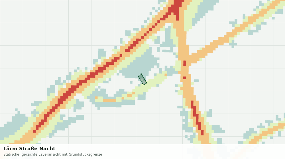 Statische Kartenansicht: Lärm Straße Nacht