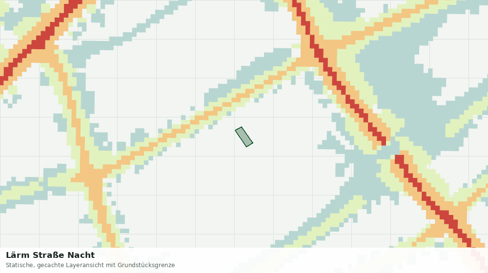 Statische Kartenansicht: Lärm Straße Nacht