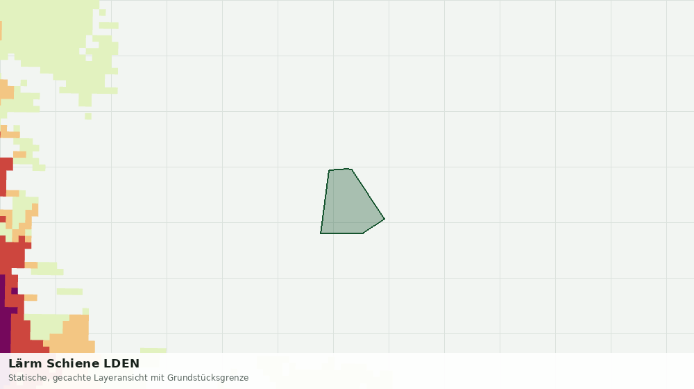 Statische Kartenansicht: Lärm Schiene LDEN