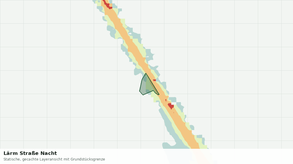 Statische Kartenansicht: Lärm Straße Nacht
