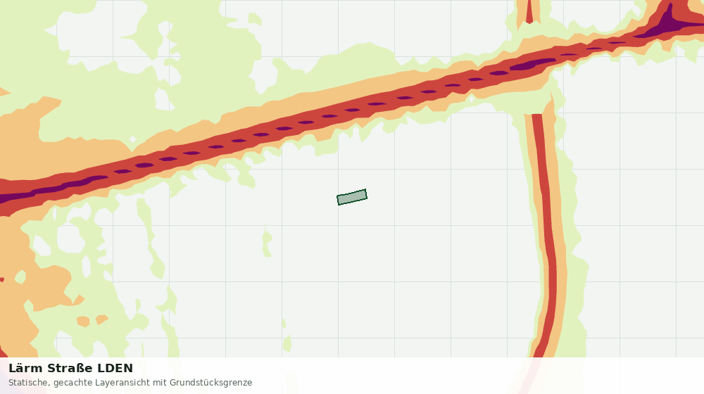 Statische Kartenansicht: Lärm Straße LDEN