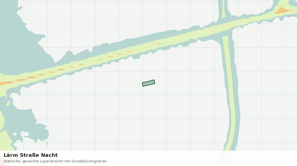 Statische Kartenansicht: Lärm Straße Nacht