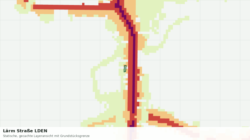 Statische Kartenansicht: Lärm Straße LDEN